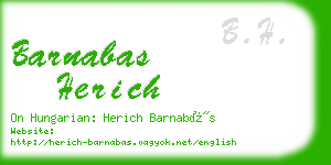 barnabas herich business card